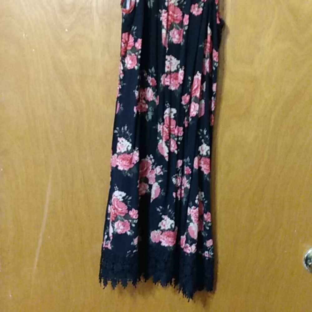 Black Dress with flowers